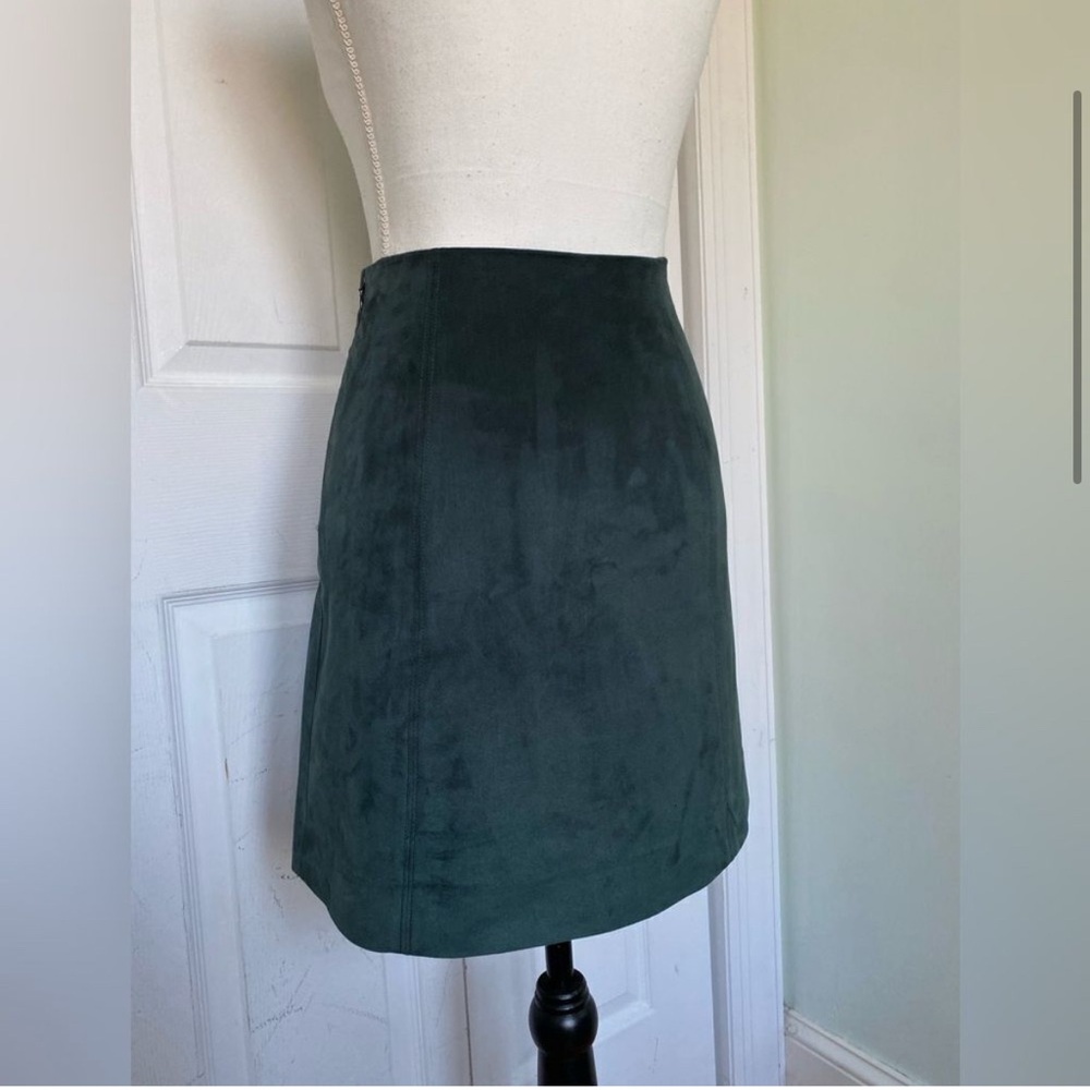 Babaton Forest Green Mini Skirt